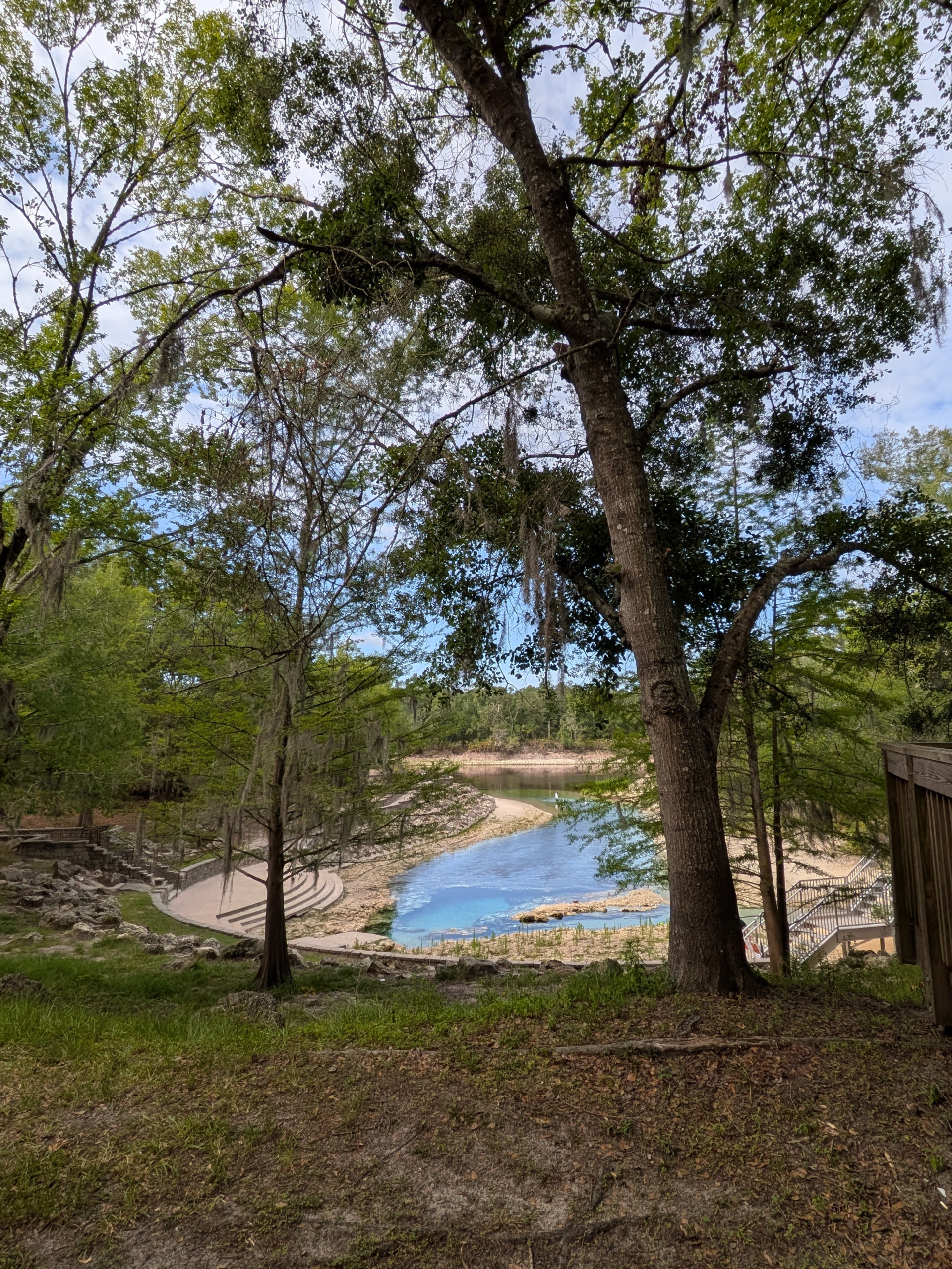 Little River Springs dive entry and walkway, High Springs Florida